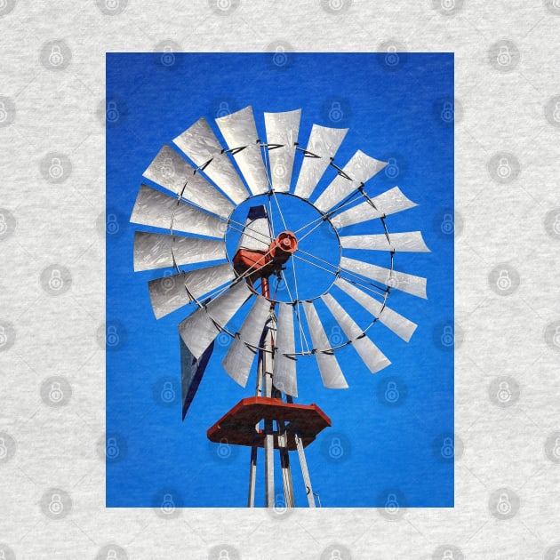 "Windmill Against Royal Blue Sky" by Colette22